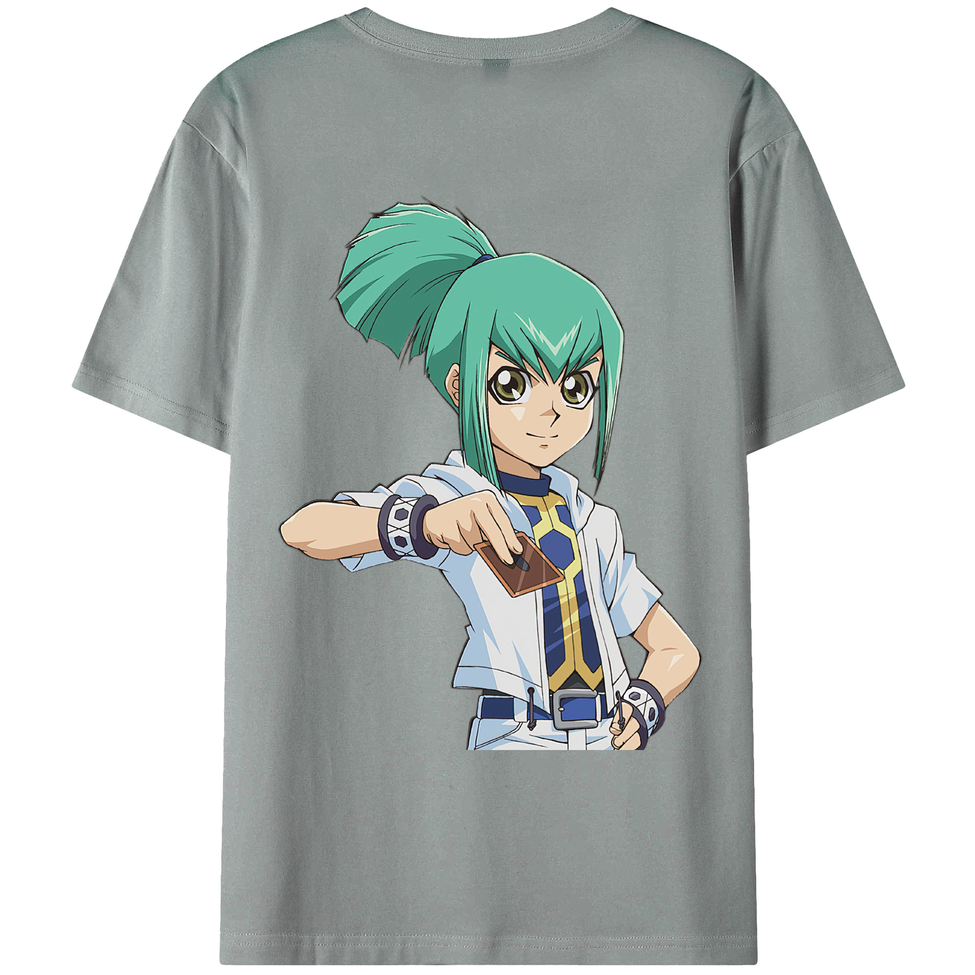 （画像用） 遊☆戯☆王 Yu-Gi-Oh! 綿100％ メンズ半袖Tシャツ（バックプリント） 通気性